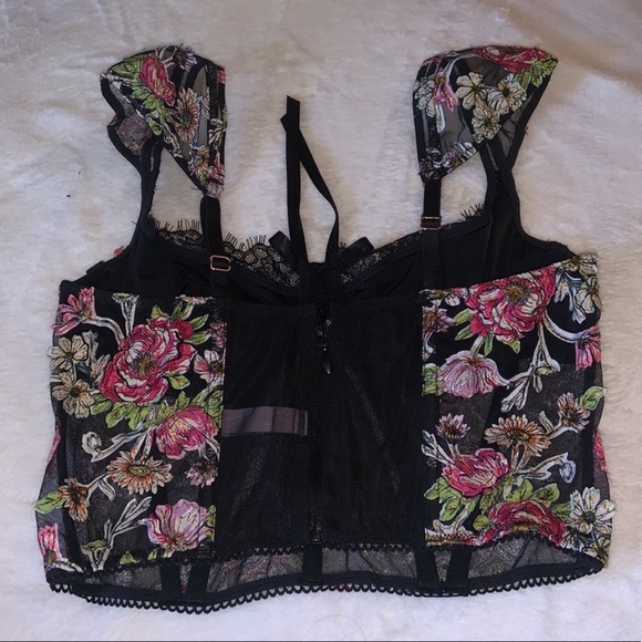 Victoria Secret Embroidered Bra + Panty SET 34DD/M - Picture 4 of 16